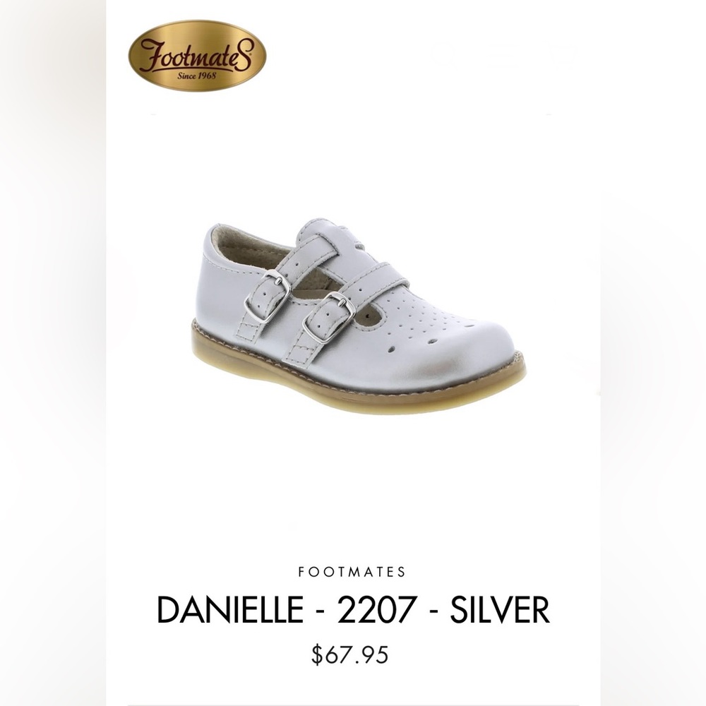 FOOTMATES DANIELLE - 2207 - SILVER Size 12.5